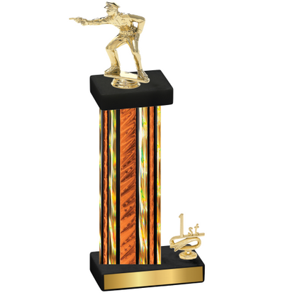 Accented Single Orange Glacier First Place Shooter Trophy