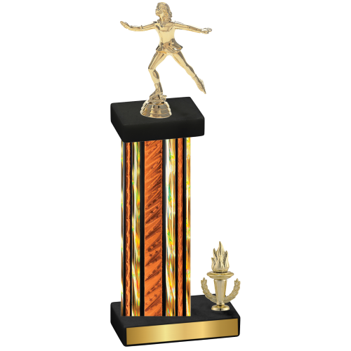 Accented Single Orange Glacier Victory Skater Trophy