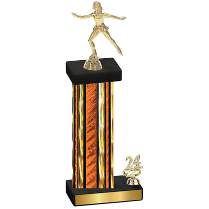 Accented Single Orange Glacier Year Skater Trophy