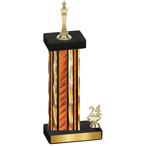 Accented Single Orange Glacier Year Chess Trophy