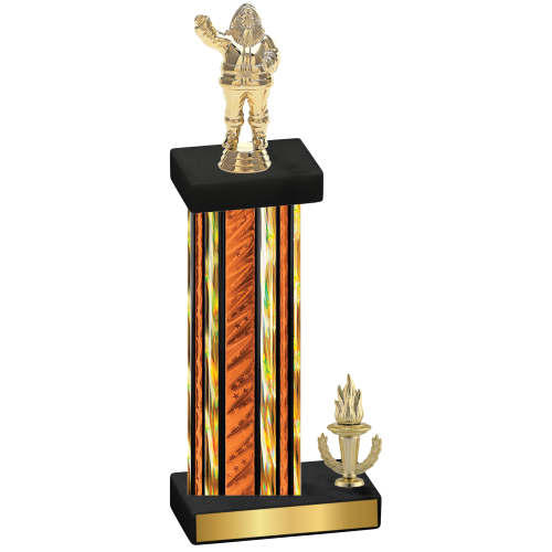 Accented Single Orange Glacier Victory Holiday Trophy