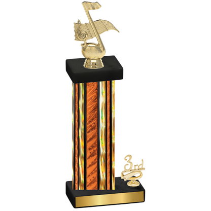 Accented Single Orange Glacier Third Place Music Trophy