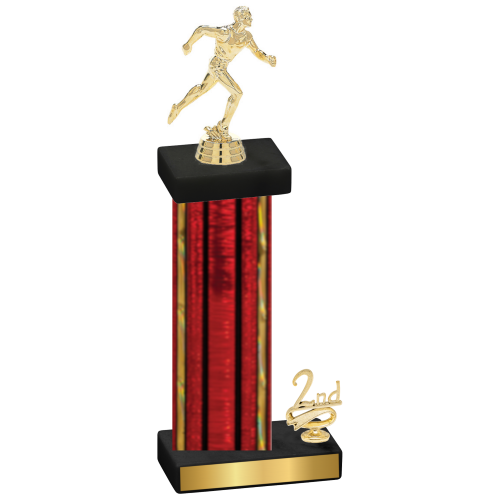 Accented Single Red Glacier Second Place Running Trophy