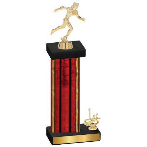 Accented Single Red Glacier First Place Running Trophy