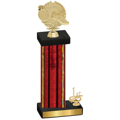 Accented Single Red Glacier First Place Running Trophy