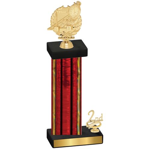 Accented Single Red Glacier Second Place Swimming Trophy