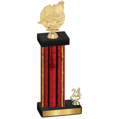 Accented Single Red Glacier Year Swimming Trophy