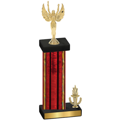 Accented Single Red Glacier Victory Victory Trophy