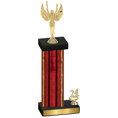 Accented Single Red Glacier Year Victory Trophy