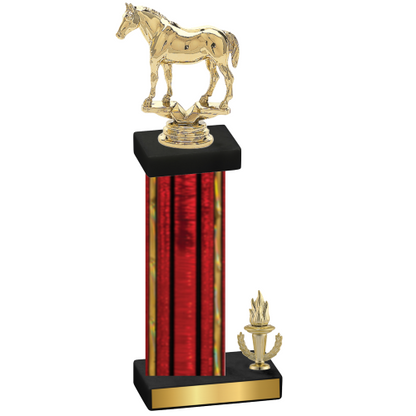 Accented Single Red Glacier Victory Horses Trophy