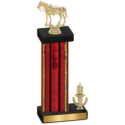 Accented Single Red Glacier Victory Horses Trophy