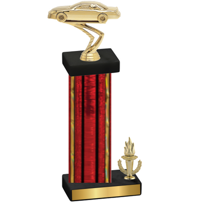 Accented Single Red Glacier Victory Cars Trophy