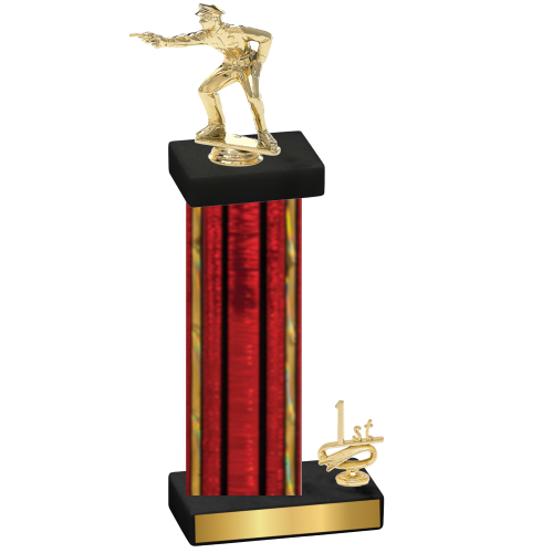 Accented Single Red Glacier First Place Shooter Trophy