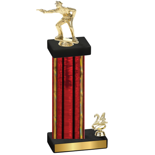 Accented Single Red Glacier Year Shooter Trophy