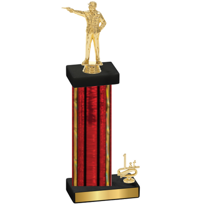 Accented Single Red Glacier First Place Shooter Trophy