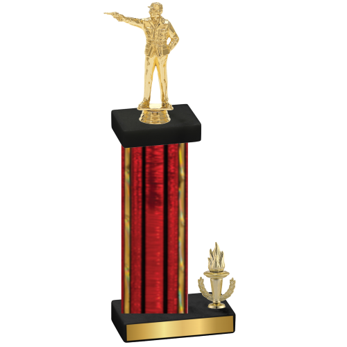 Accented Single Red Glacier Victory Shooter Trophy