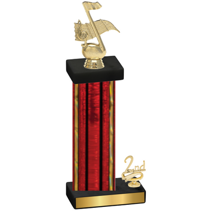 Accented Single Red Glacier Second Place Music Trophy