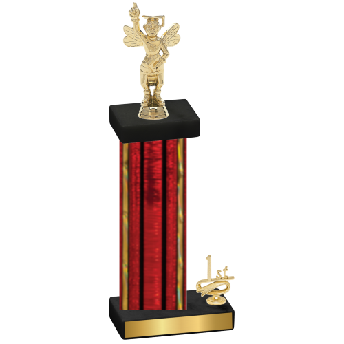 Accented Single Red Glacier First Place Academics Trophy