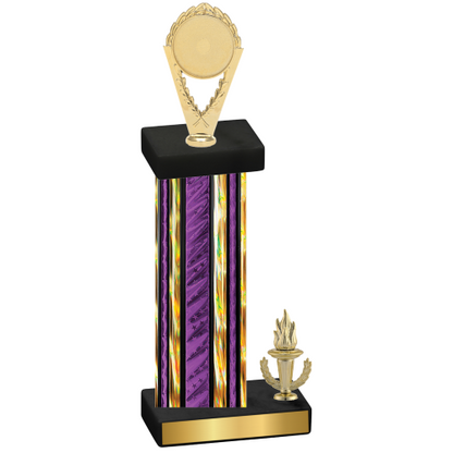 Accented Single Purple Glacier Victory Insert Trophy