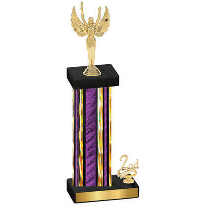 Accented Single Purple Glacier Second Place Victory Trophy