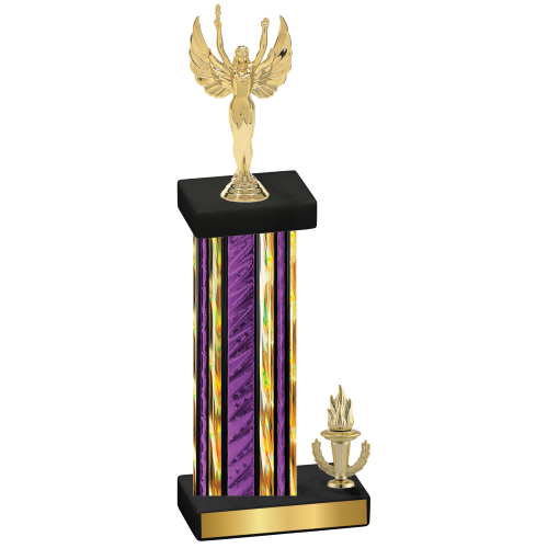 Accented Single Purple Glacier Victory Victory Trophy