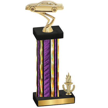 Accented Single Purple Glacier Victory Cars Trophy