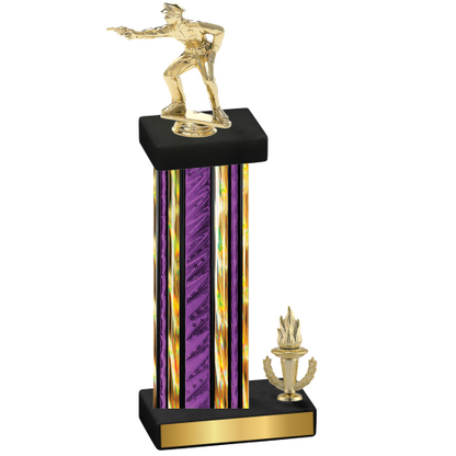 Accented Single Purple Glacier Victory Shooter Trophy