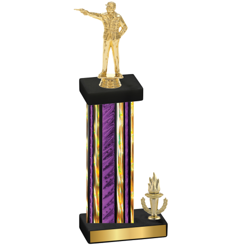 Accented Single Purple Glacier Victory Shooter Trophy