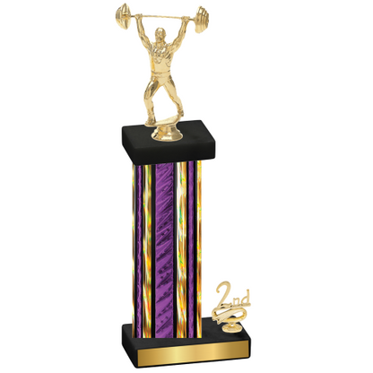 Accented Single Purple Glacier Second Place Weights Trophy