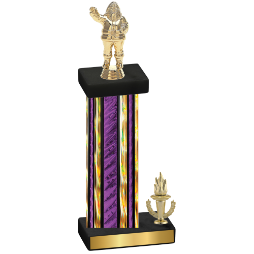 Accented Single Purple Glacier Victory Holiday Trophy