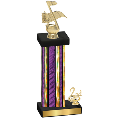 Accented Single Purple Glacier Second Place Music Trophy