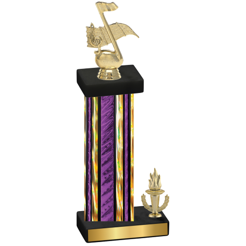 Accented Single Purple Glacier Victory Music Trophy