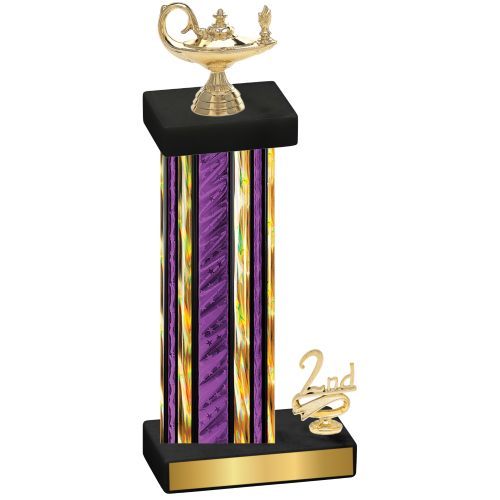 Accented Single Purple Glacier Second Place Academics Trophy