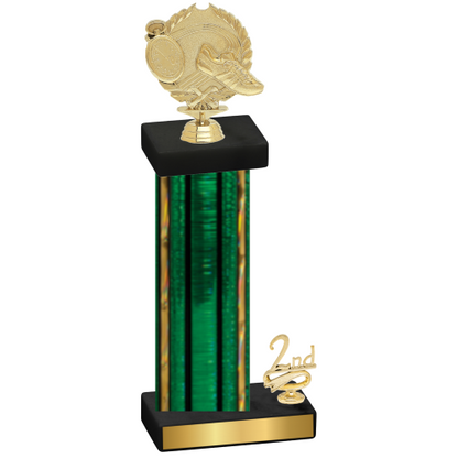 Accented Single Green Glacier Second Place Running Trophy