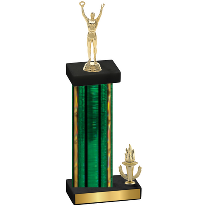 Accented Single Green Glacier Victory Victory Trophy