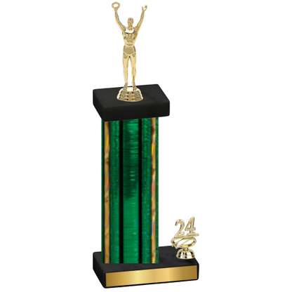 Accented Single Green Glacier Year Victory Trophy