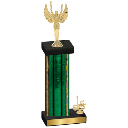 Accented Single Green Glacier First Place Victory Trophy