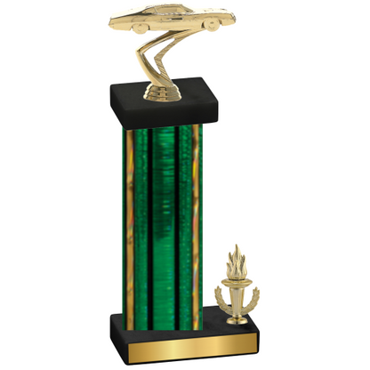 Accented Single Green Glacier Victory Cars Trophy