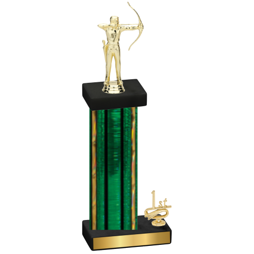 Accented Single Green Glacier First Place Archery Trophy