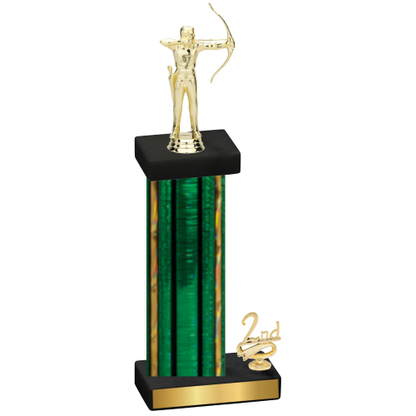 Accented Single Green Glacier Second Place Archery Trophy