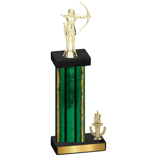 Accented Single Green Glacier Victory Archery Trophy