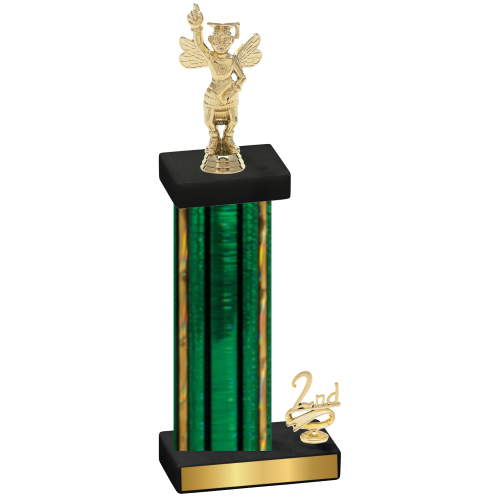 Accented Single Green Glacier Second Place Academics Trophy