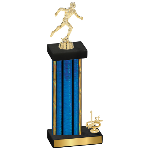 Accented Single Blue Glacier First Place Running Trophy