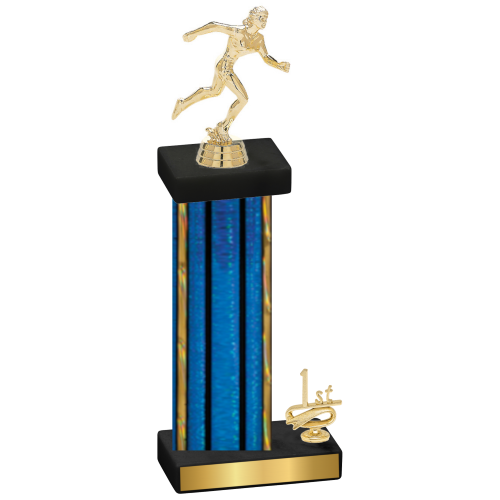 Accented Single Blue Glacier First Place Running Trophy