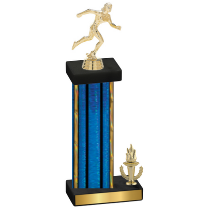 Accented Single Blue Glacier Victory Running Trophy