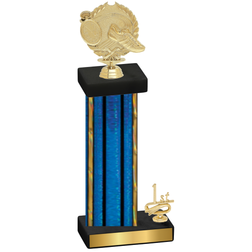 Accented Single Blue Glacier First Place Running Trophy