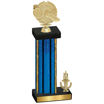 Accented Single Blue Glacier Victory Running Trophy