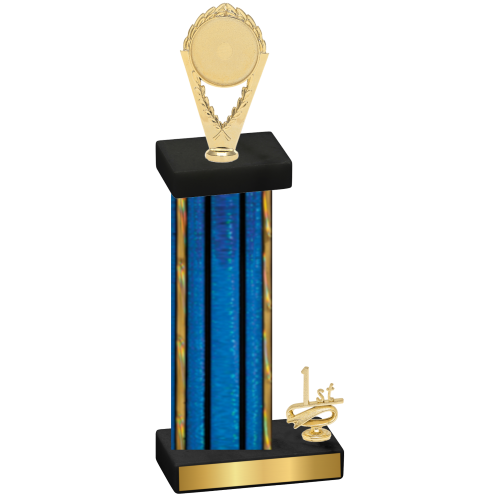 Accented Single Blue Glacier First Place Insert Trophy