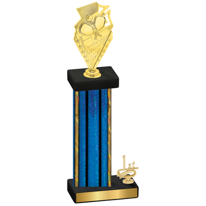 Accented Single Blue Glacier First Place Pickleball Trophy