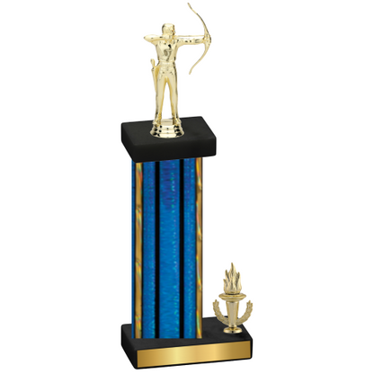 Accented Single Blue Glacier Victory Archery Trophy